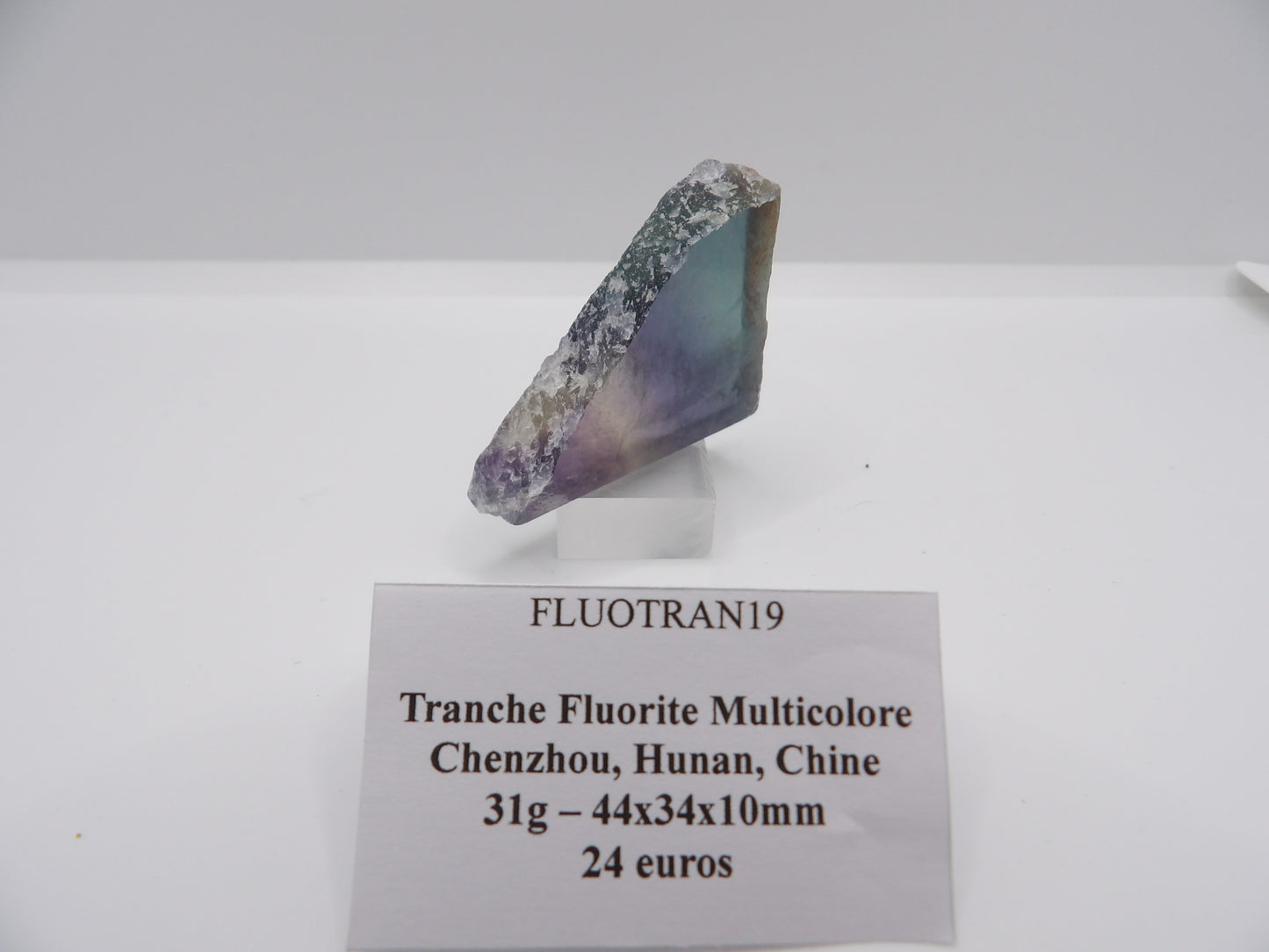 Fluorite en Tranche