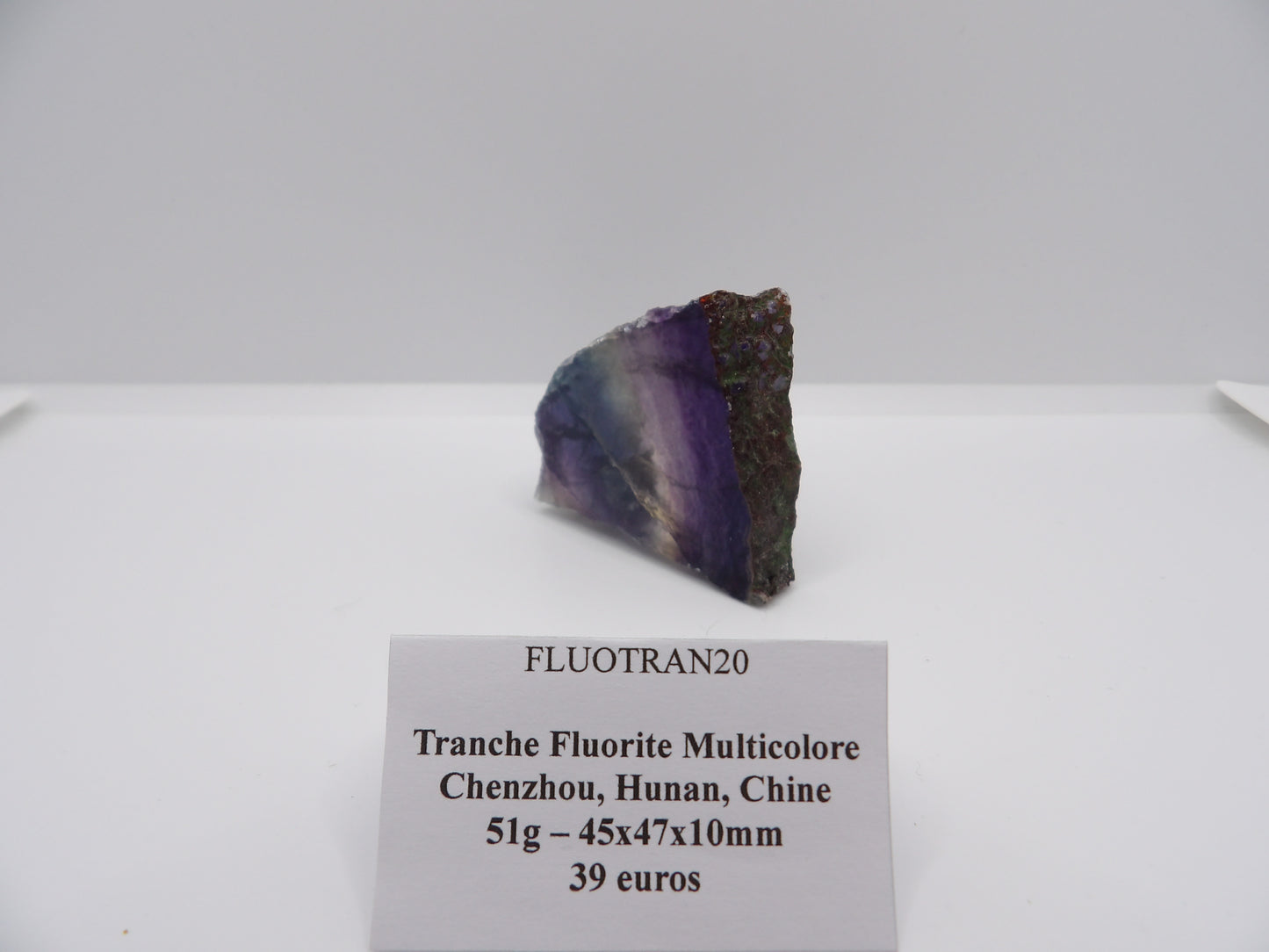 Fluorite en Tranche