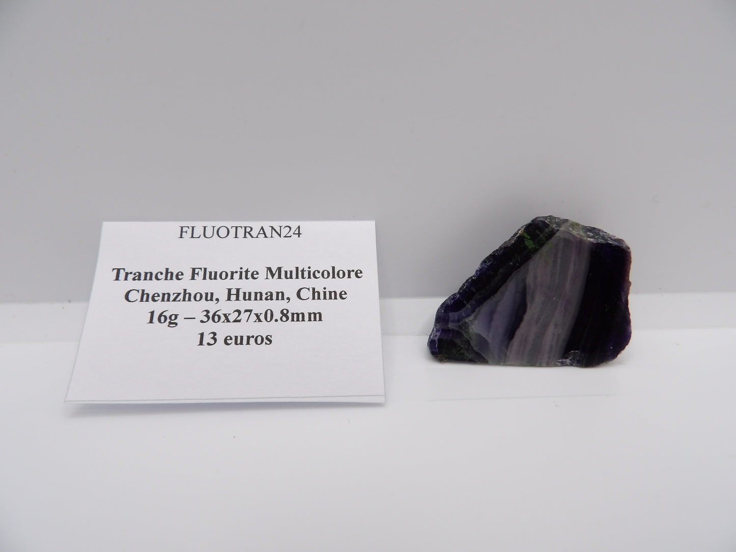 Fluorite en Tranche
