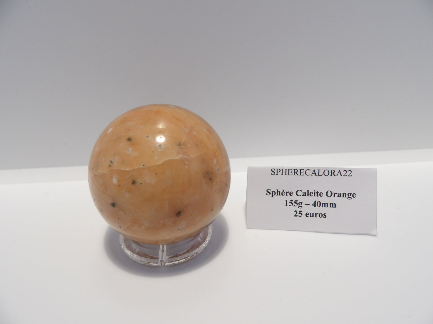 Sphère Calcite Orange