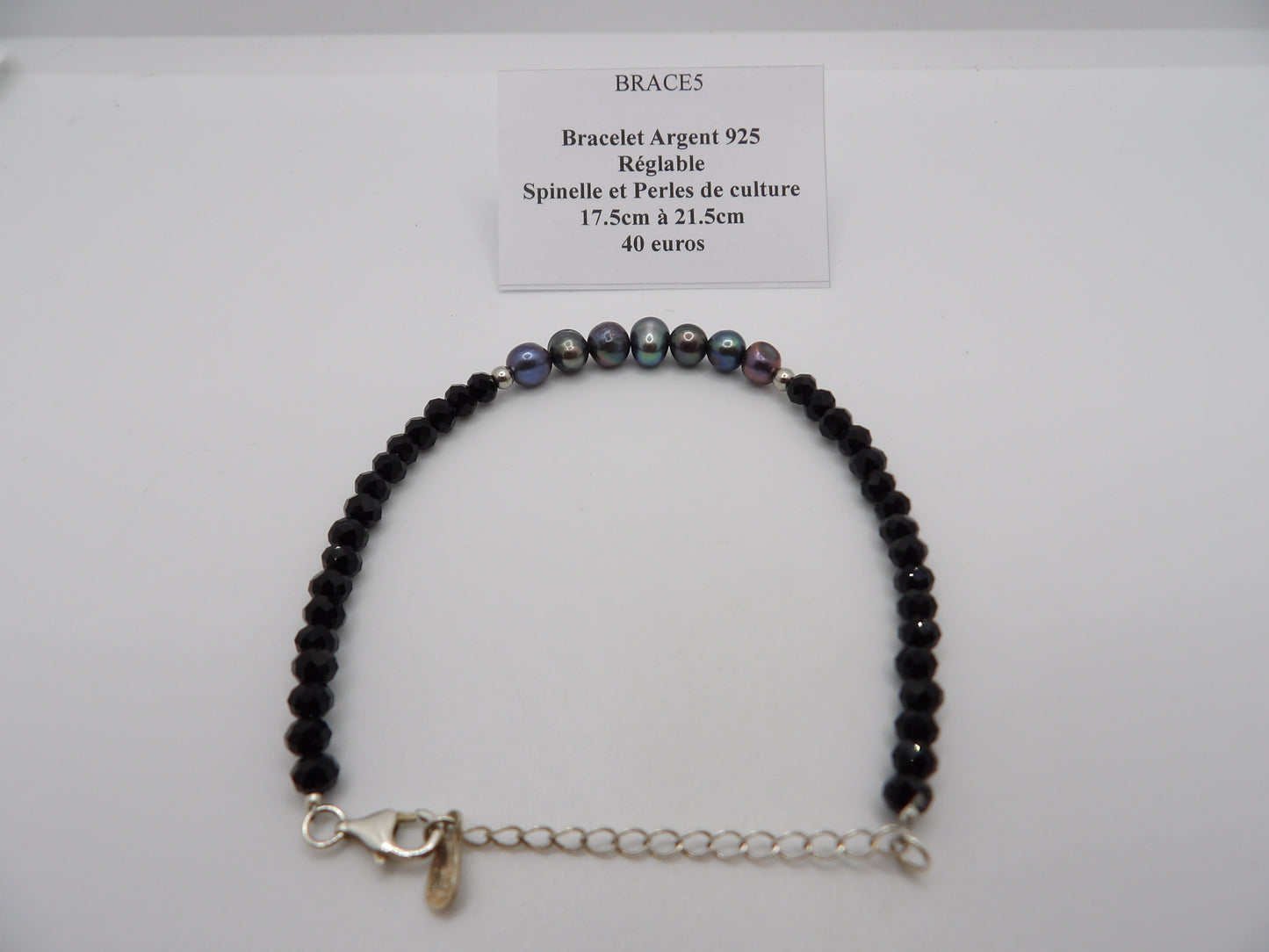 Bracelet Spinelle et Perles de Culture