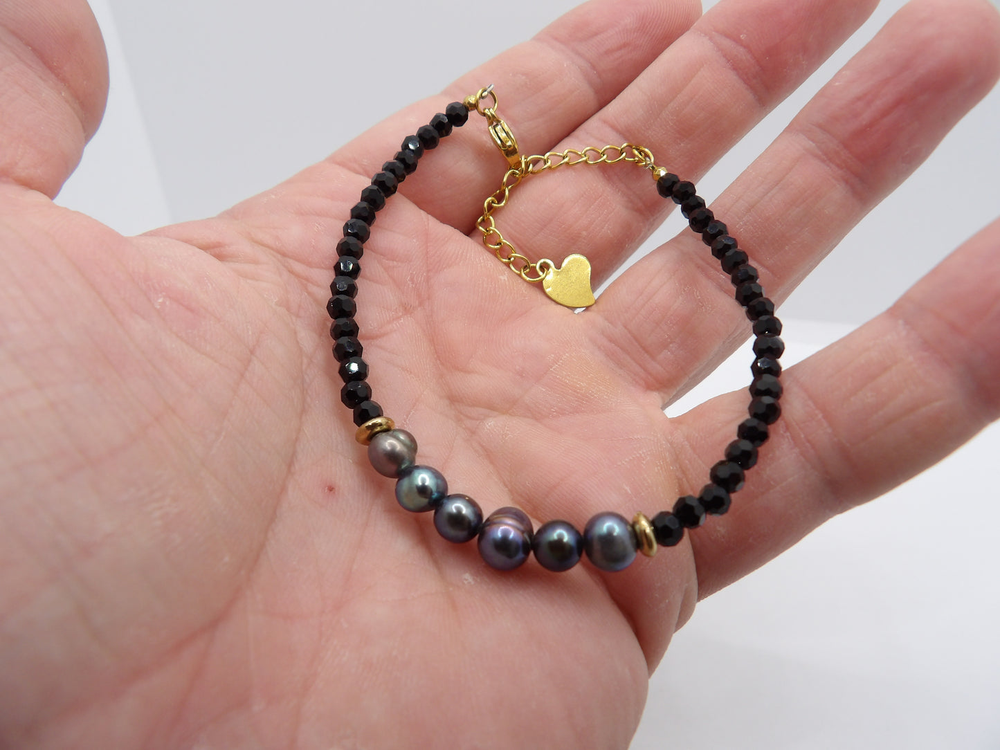 Bracelet Spinelle et Perles de Culture