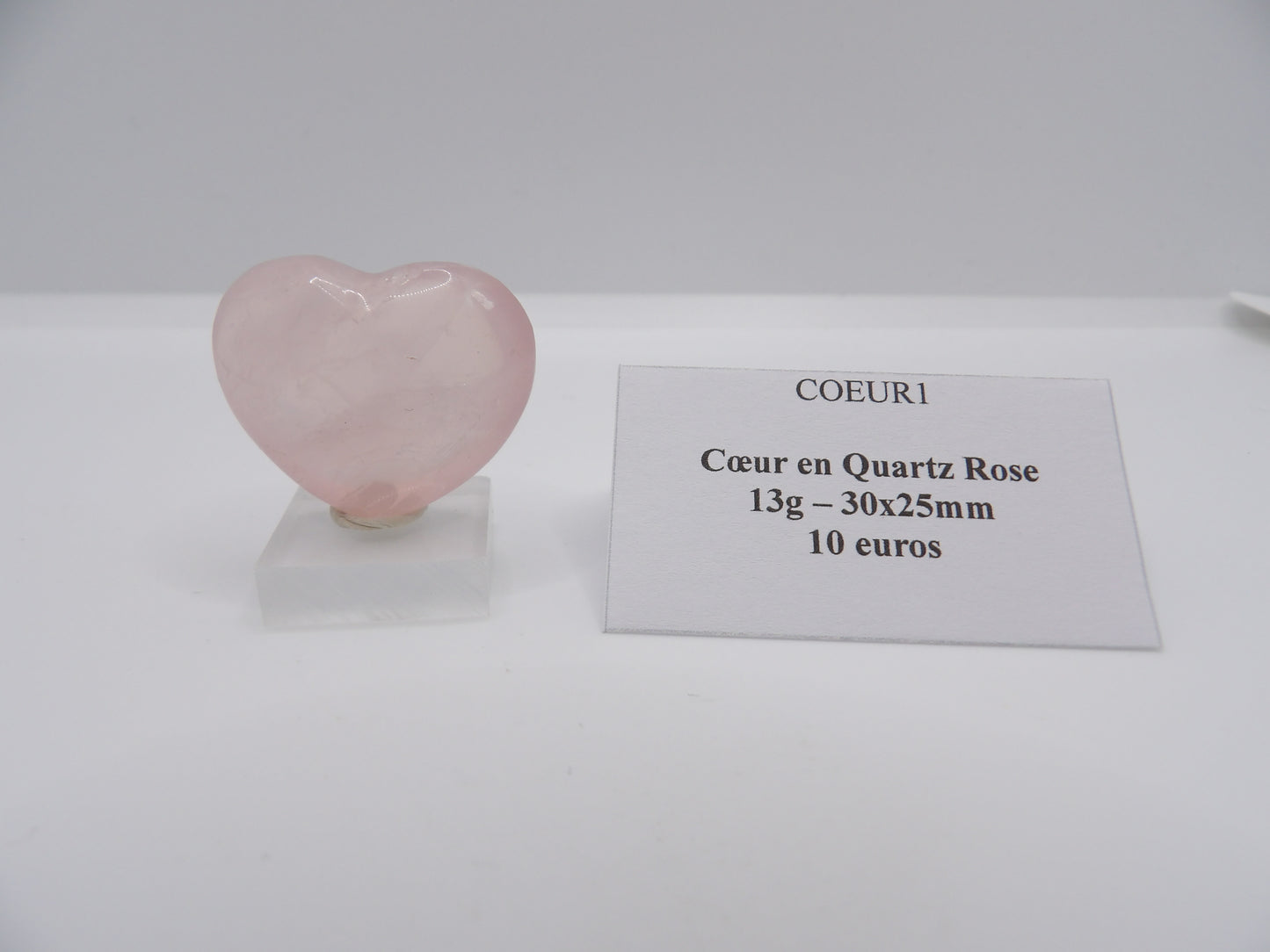 Cœur en Quartz Rose