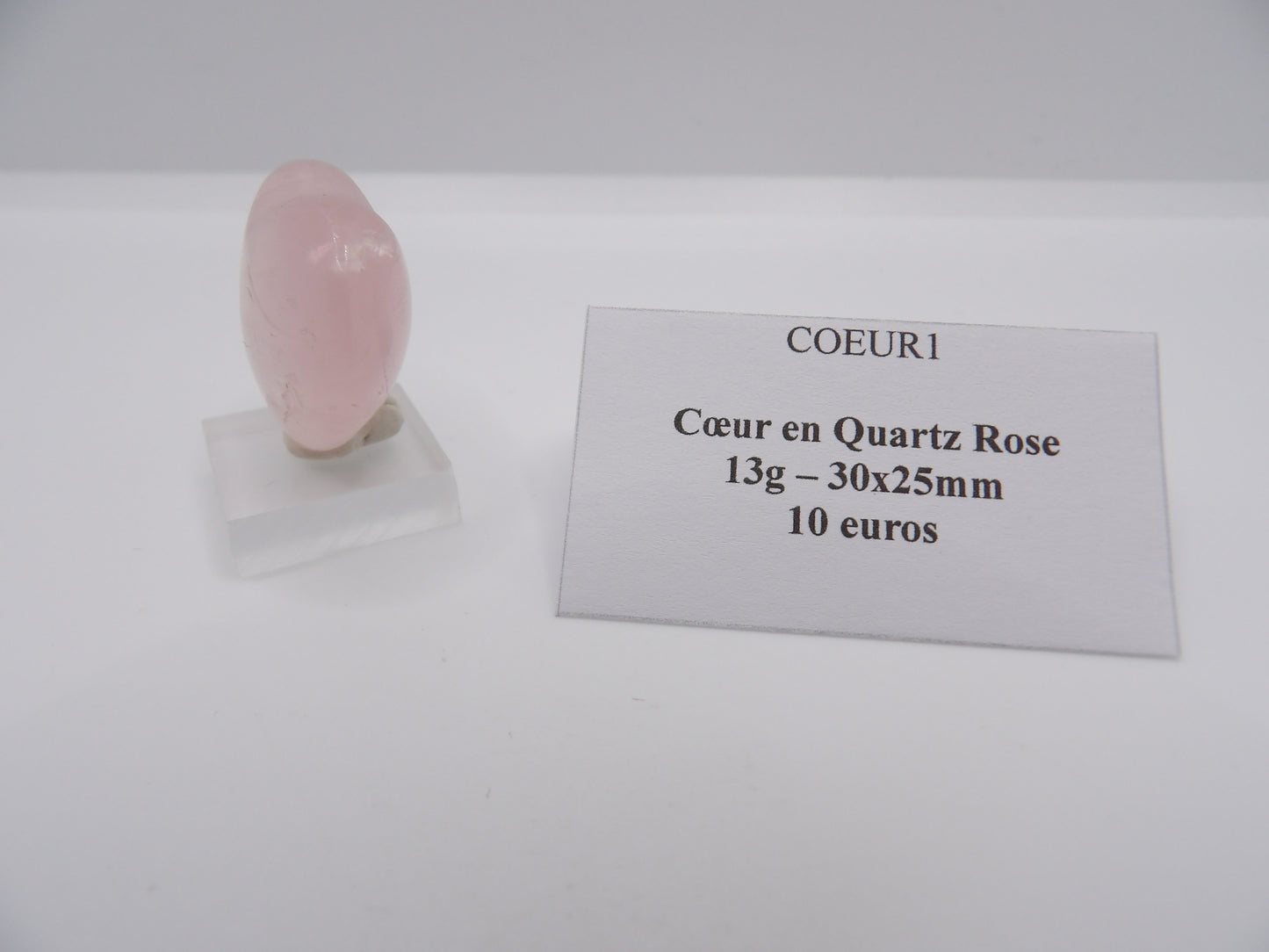 Cœur en Quartz Rose