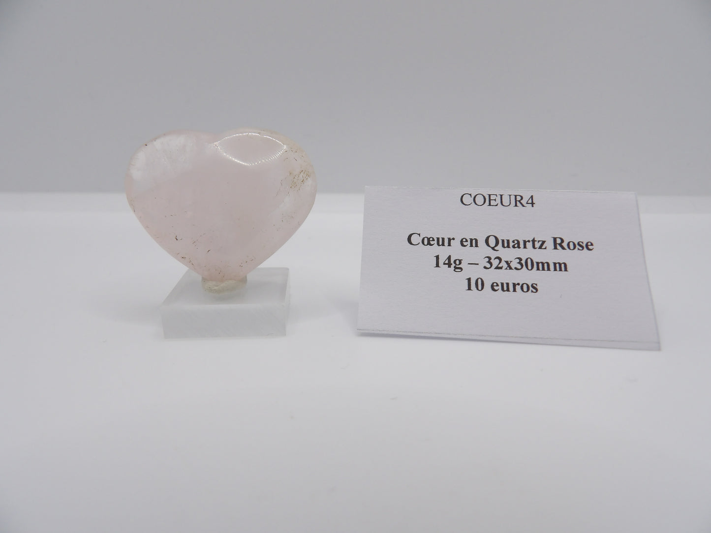 Cœur en Quartz Rose