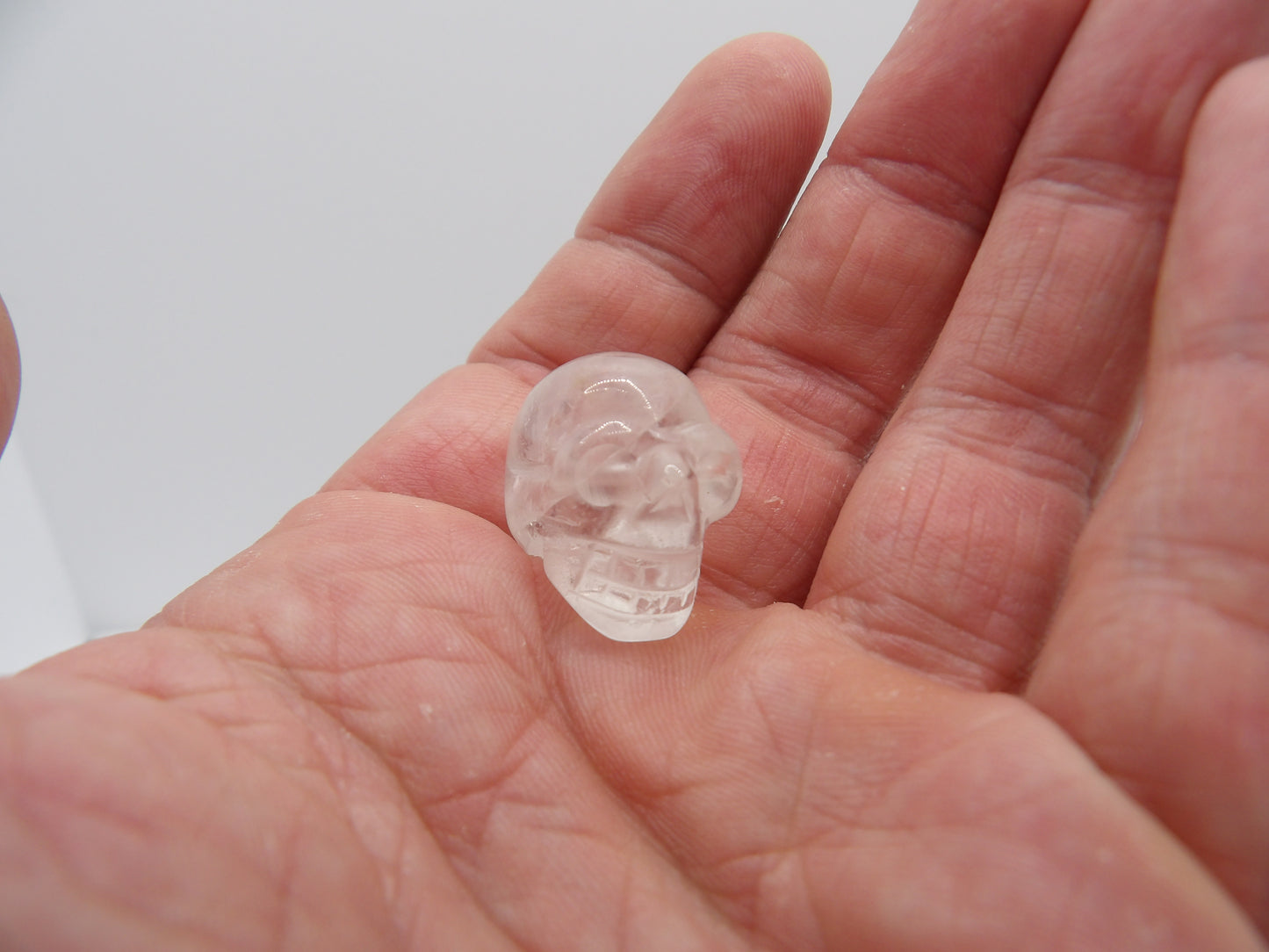 Crâne en Cristal de Roche percé