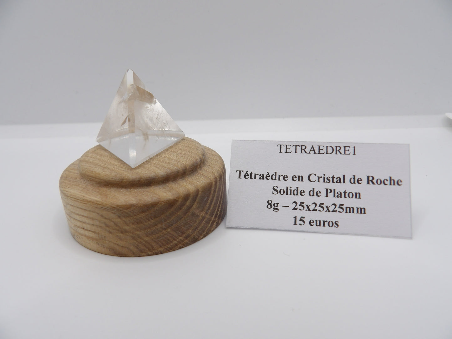 Tétraèdre en Cristal de Roche