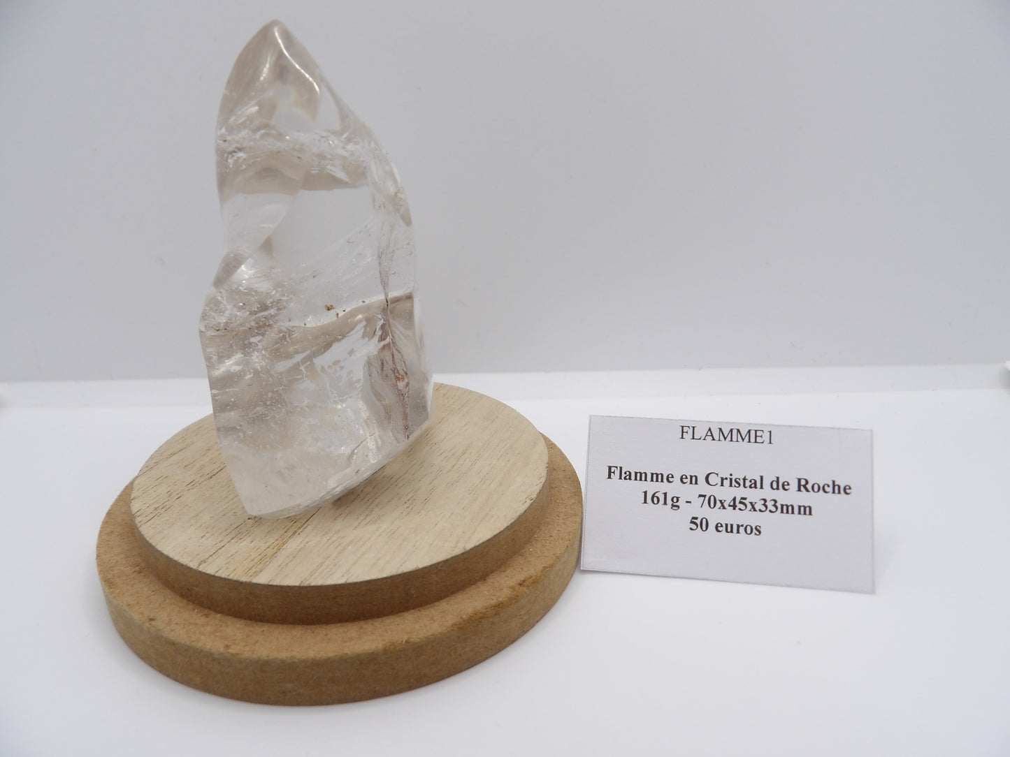 Flamme en Cristal de Roche