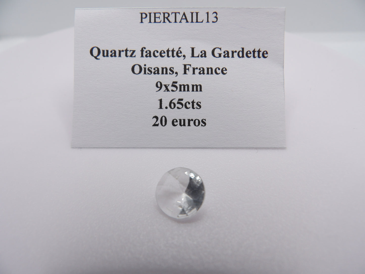 Quartz facetté