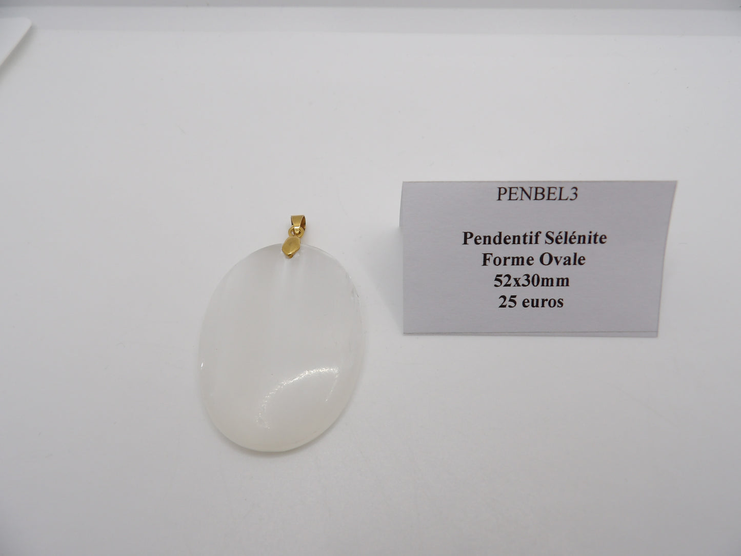 Pendentif Sélénite