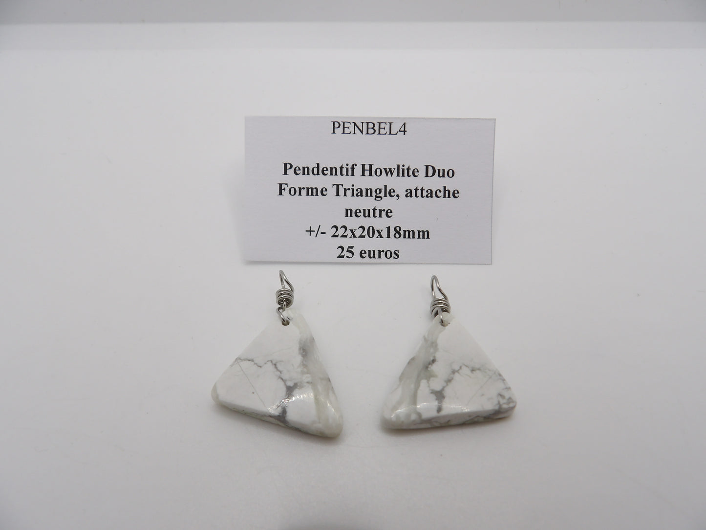 Pendentif Duo Howlite