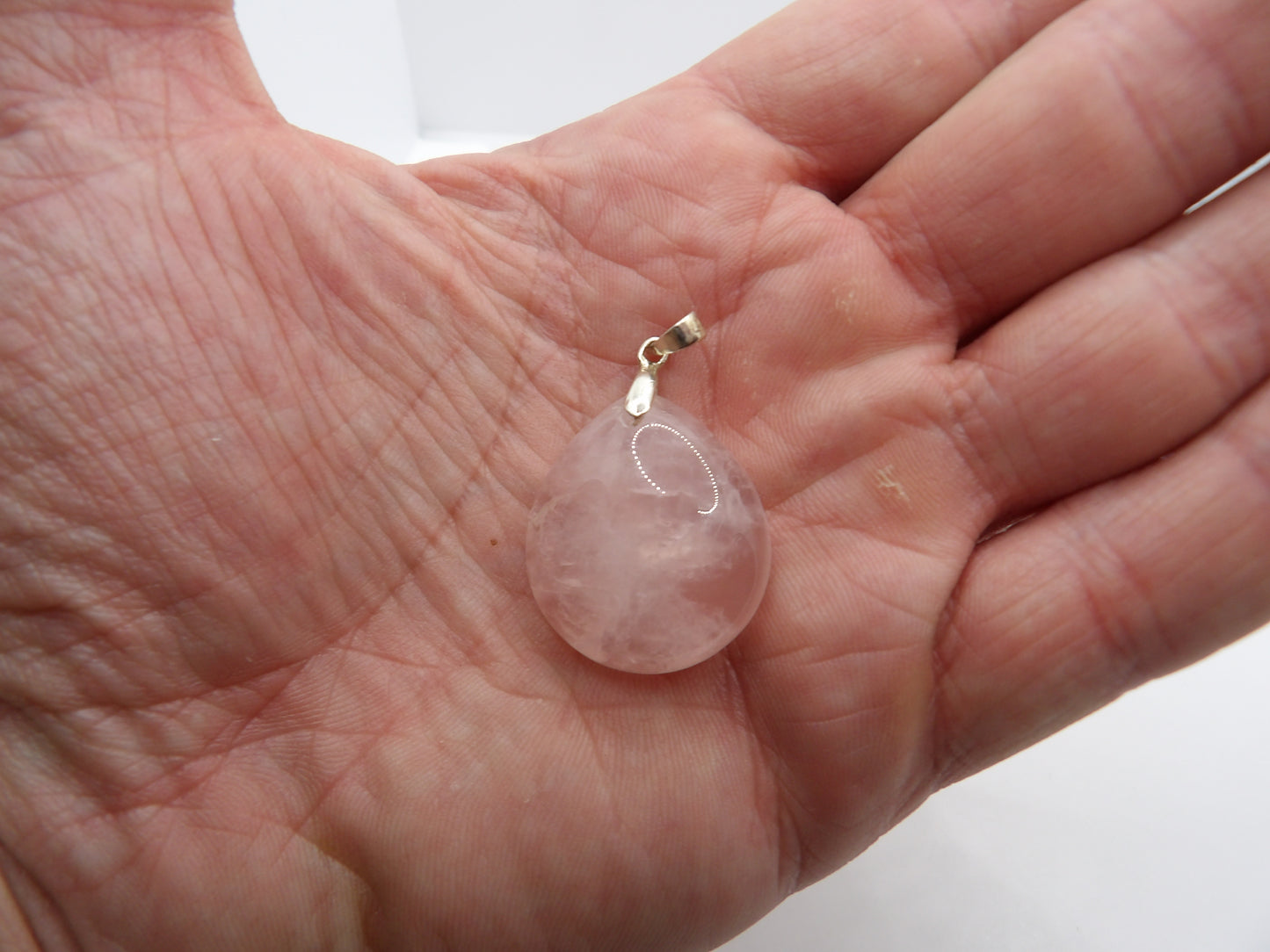 Pendentif Quartz Rose
