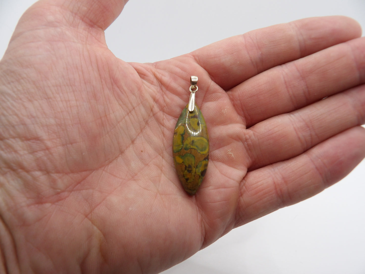 Pendentif Jaspe Kiwi