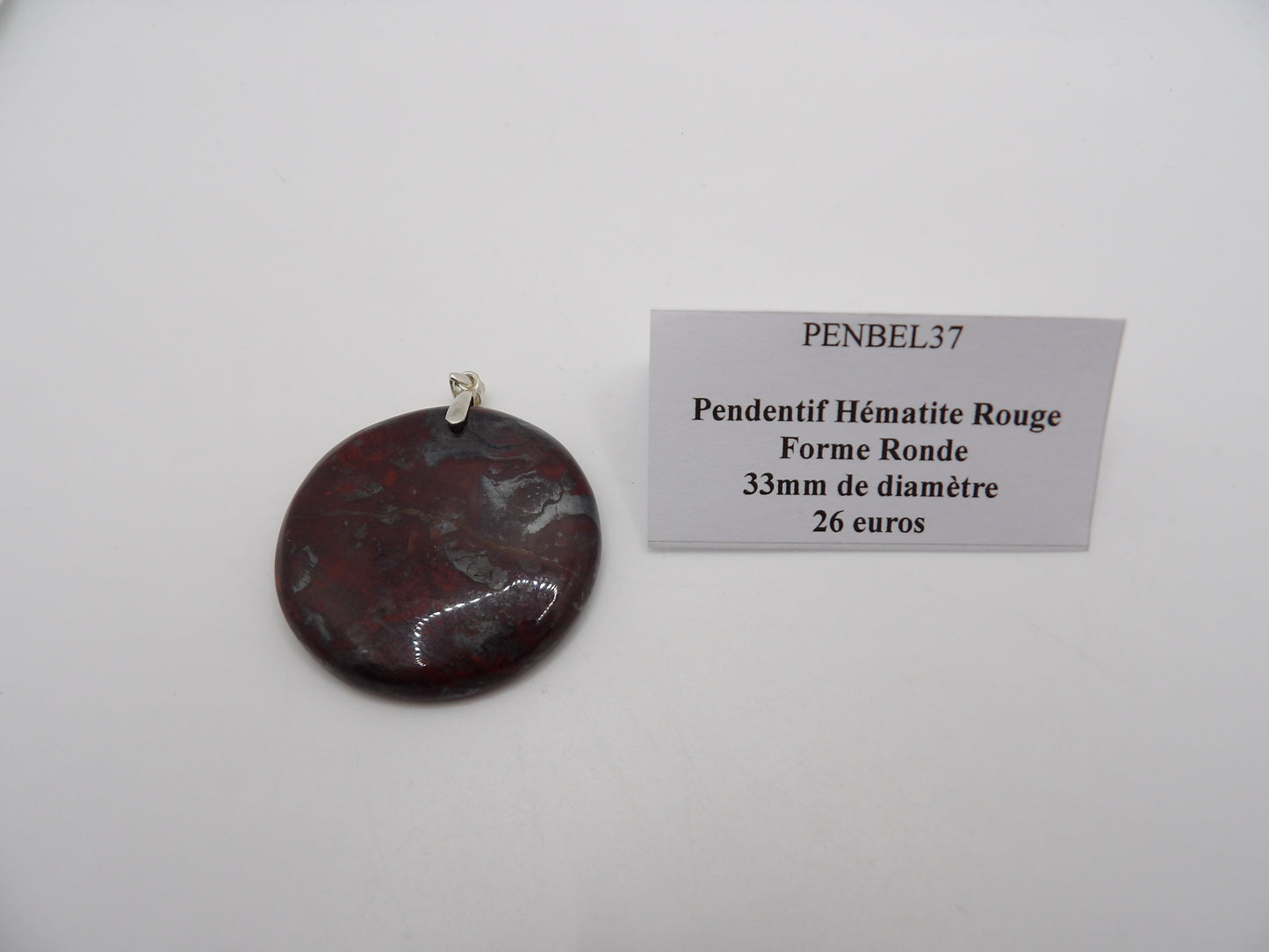 Pendentif Hématite Rouge