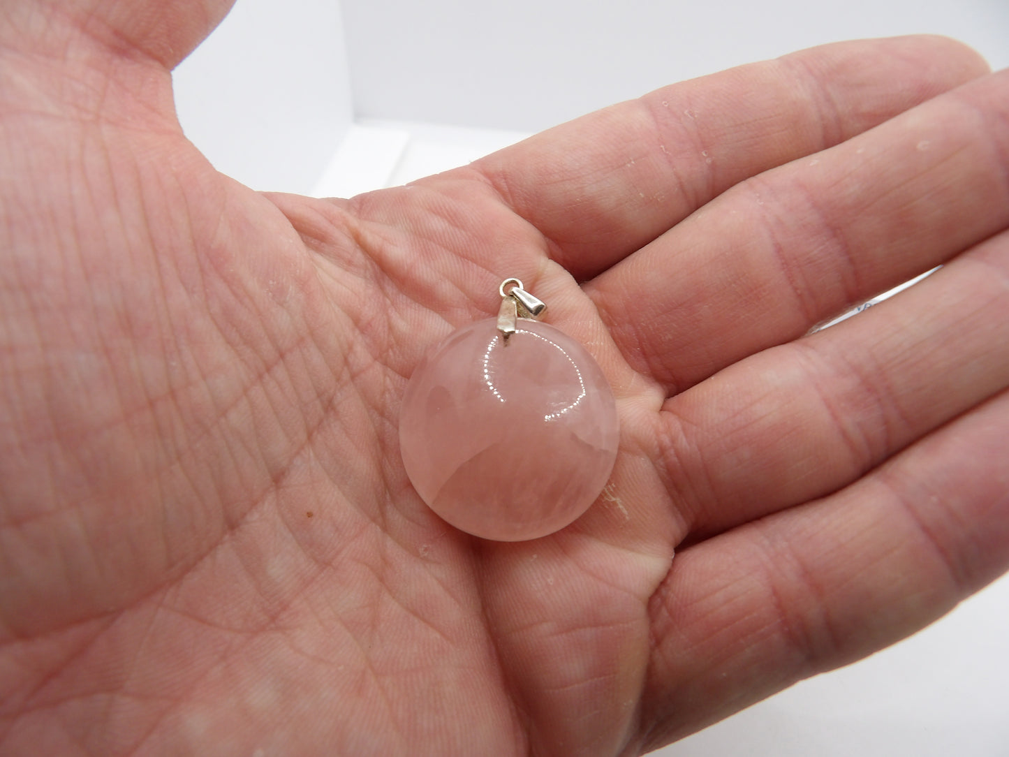 Pendentif Quartz Rose