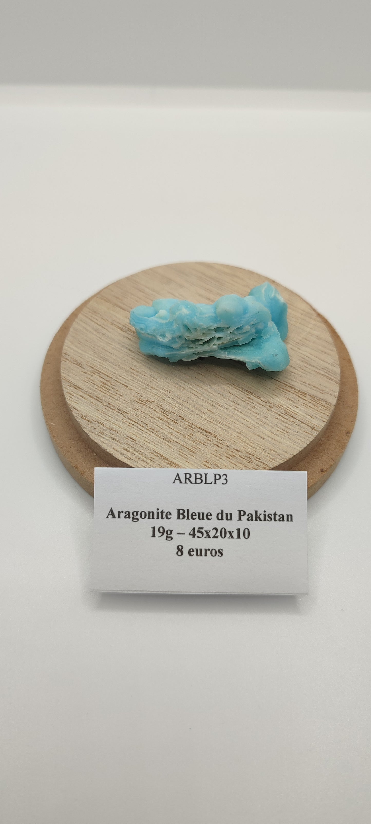 Aragonite Bleue du Pakistan