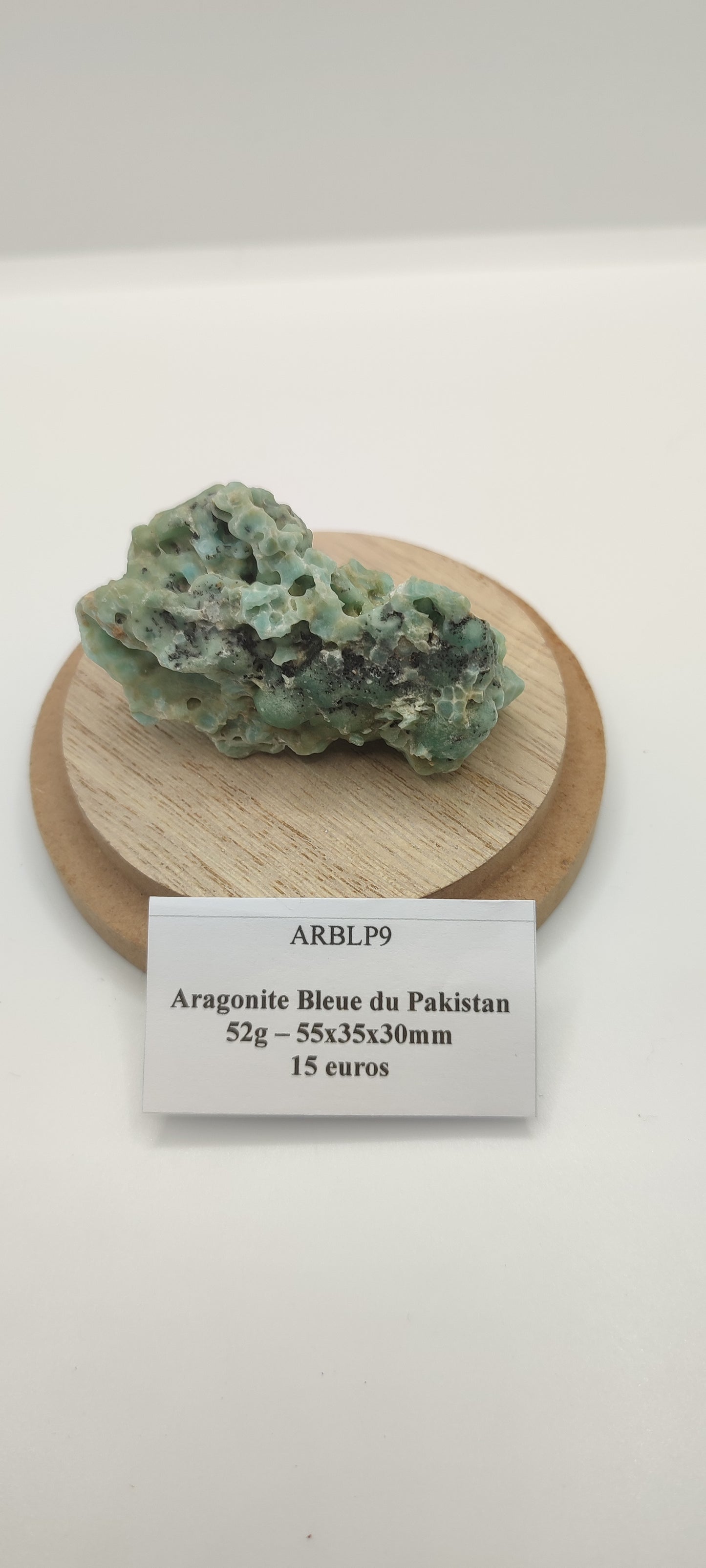 Aragonite Bleue du Pakistan