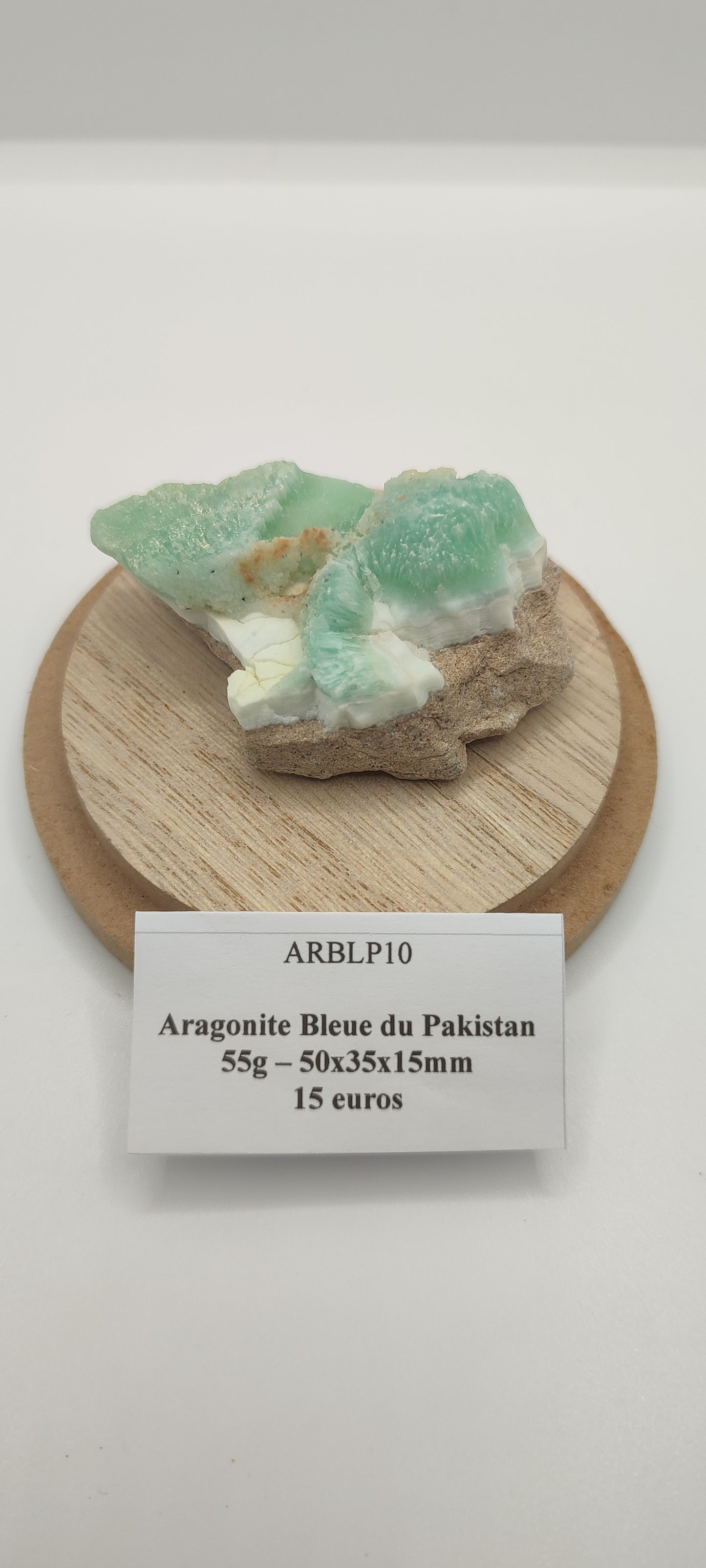 Aragonite Bleue du Pakistan