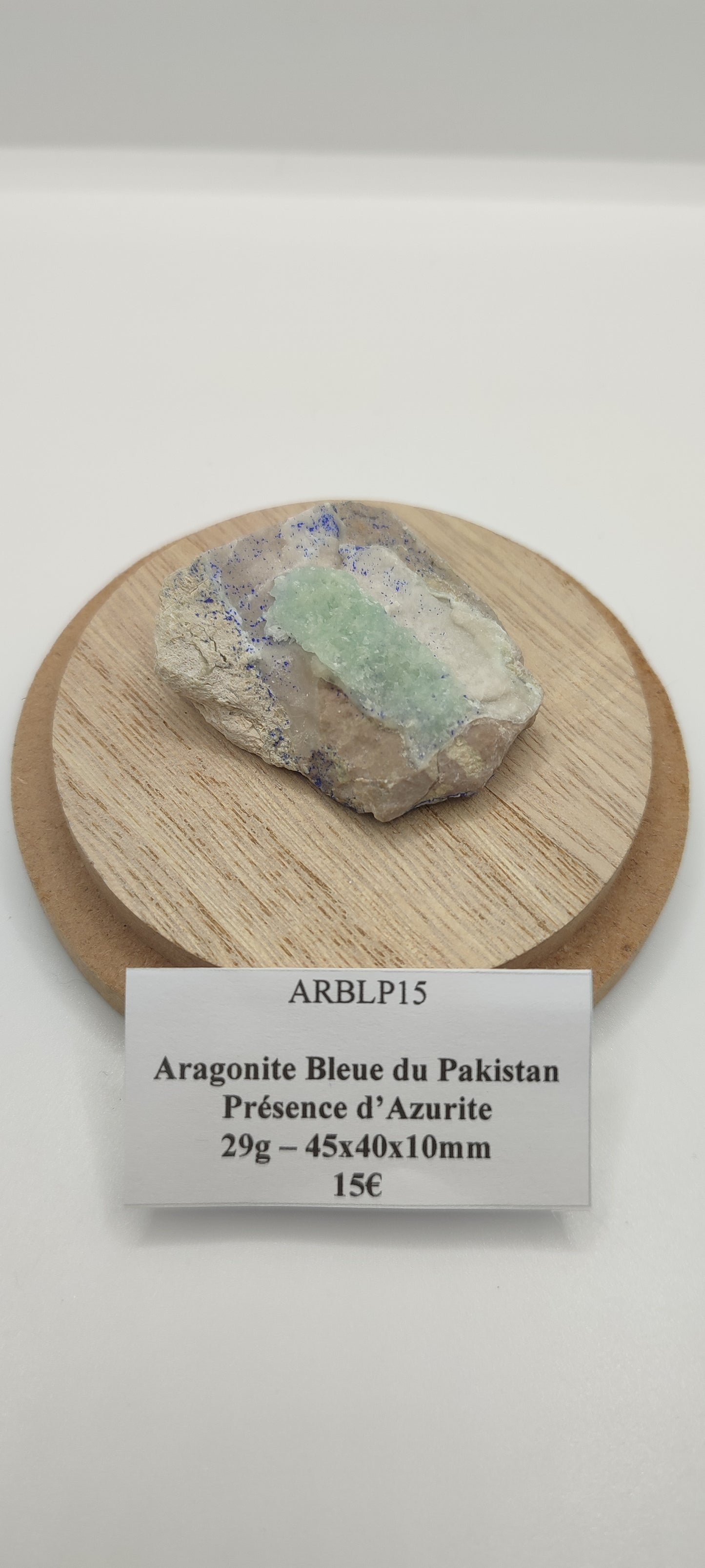 Aragonite Bleue du Pakistan