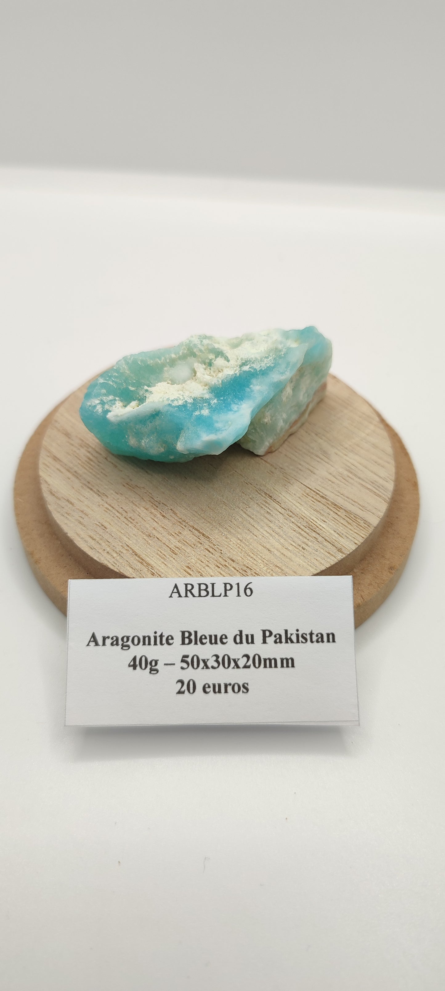 Aragonite Bleue du Pakistan