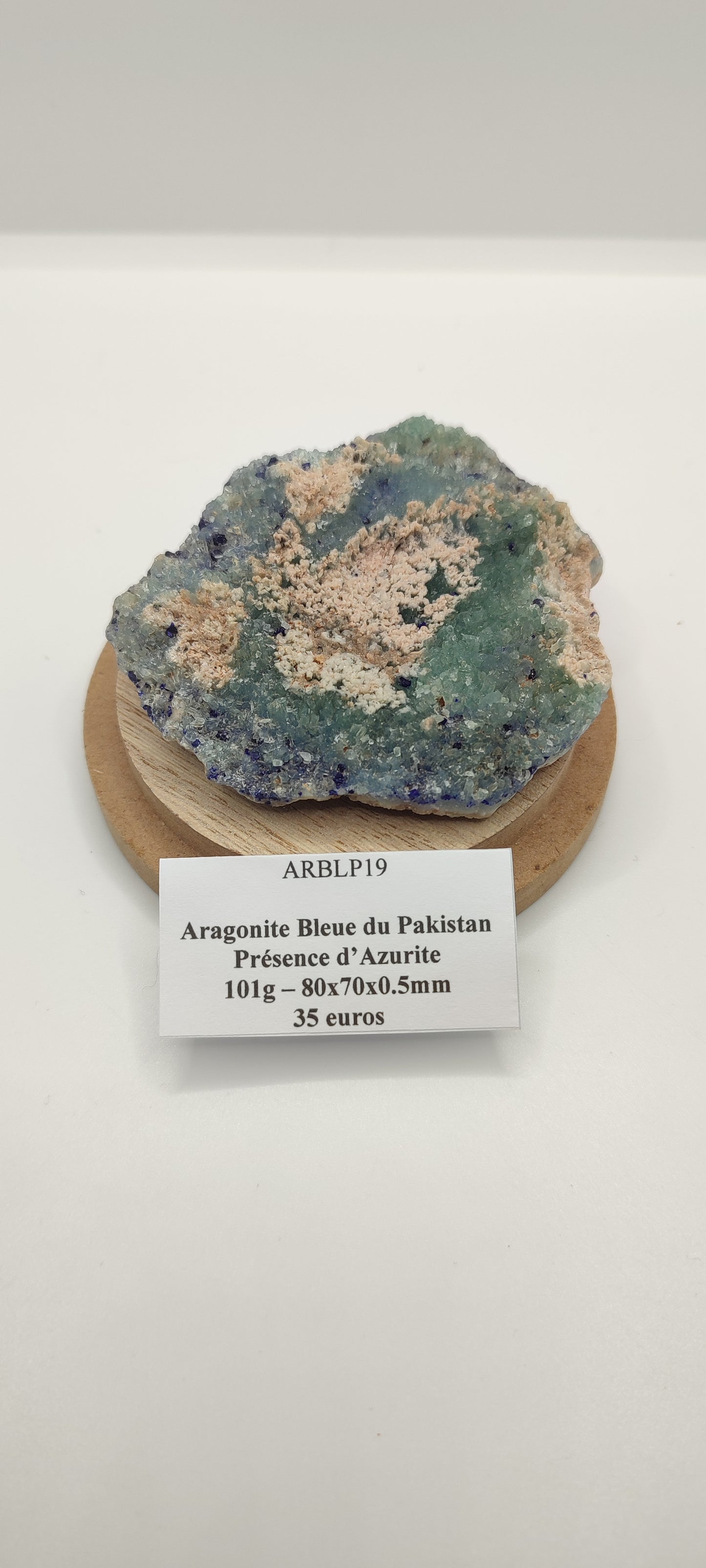 Aragonite Bleue du Pakistan