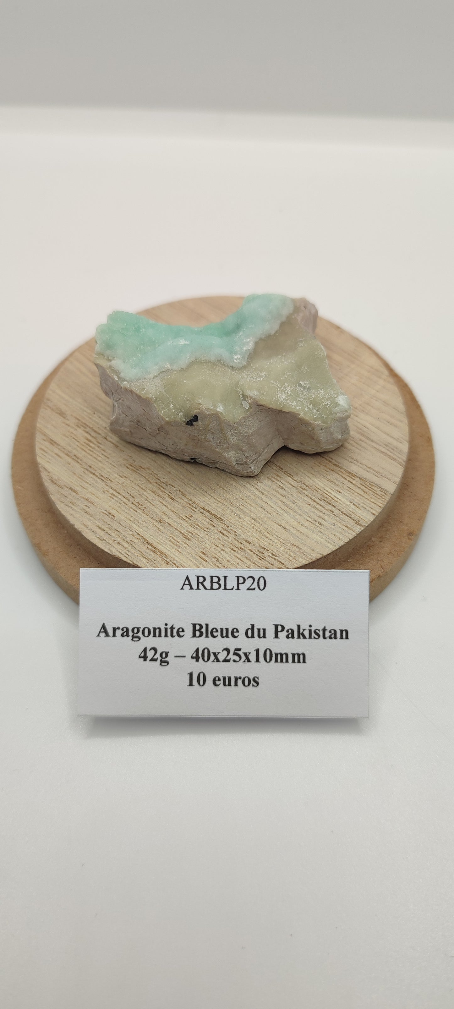 Aragonite Bleue du Pakistan