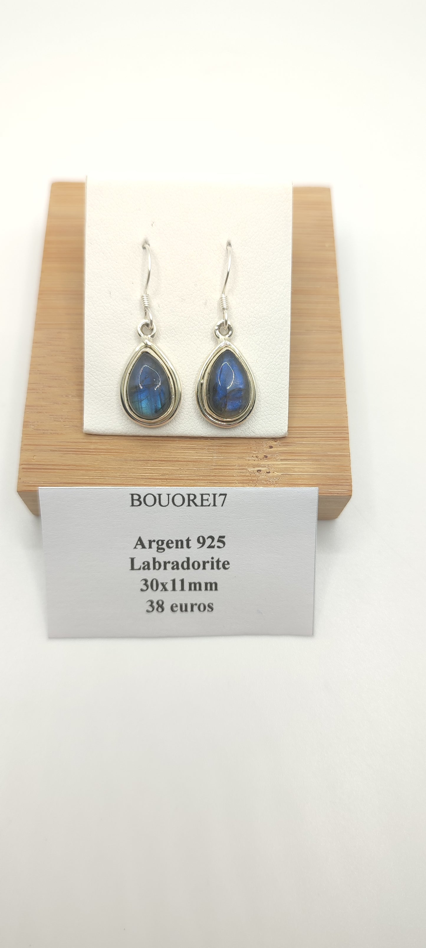Boucles d'Oreilles Labradorite