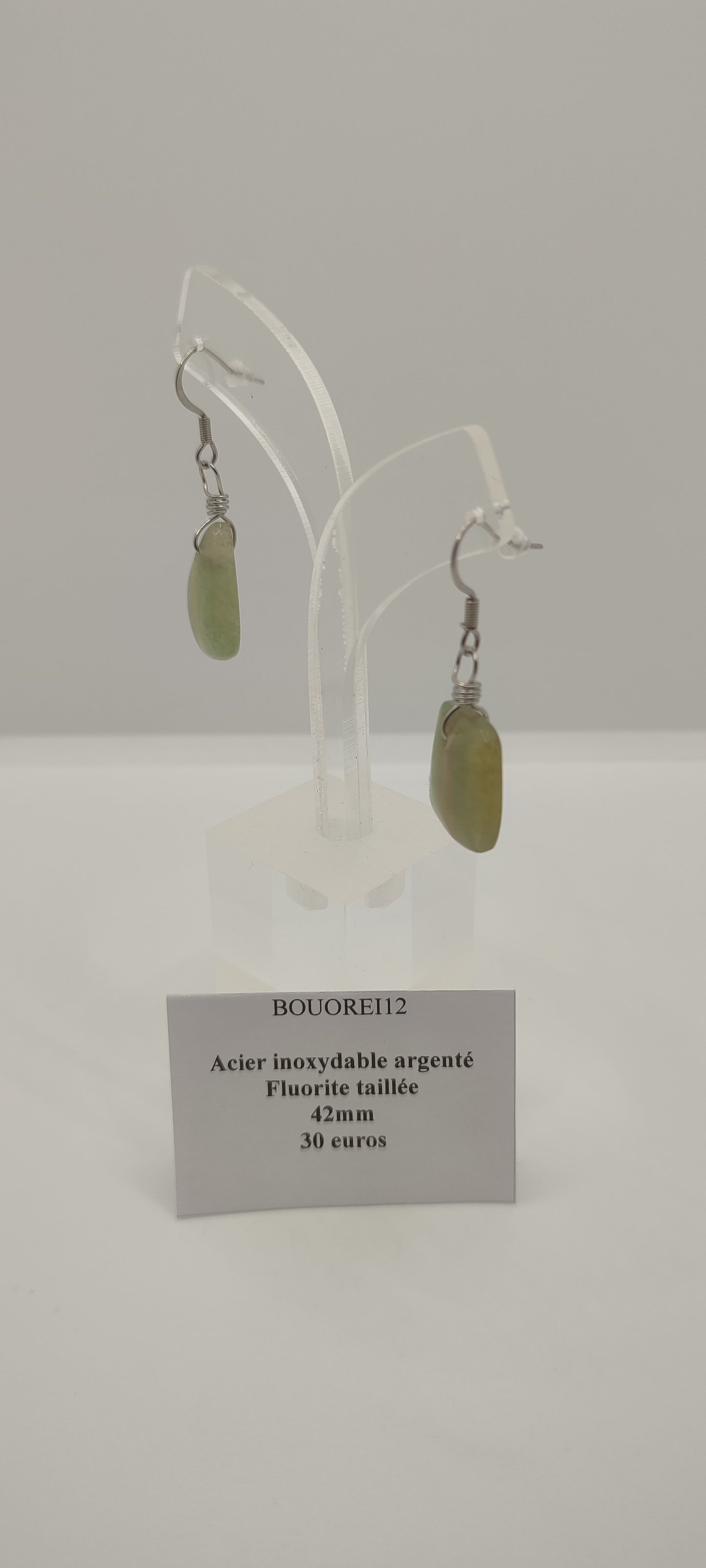 Boucles d'Oreilles Fluorite
