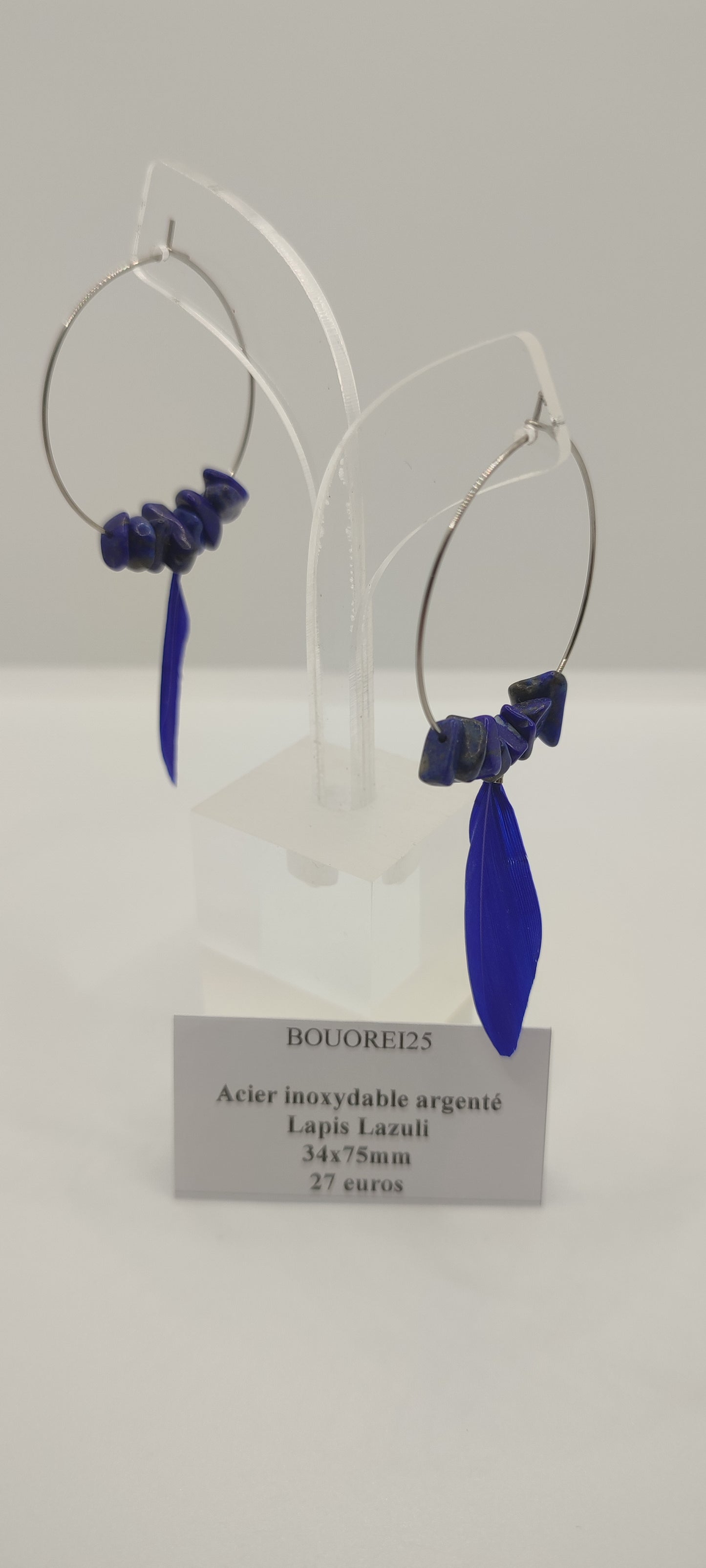 Boucles d'Oreilles Lapis-Lazuli