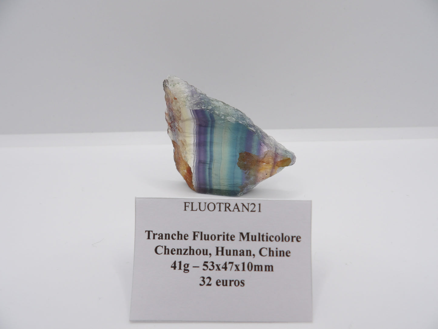 Fluorite en Tranche