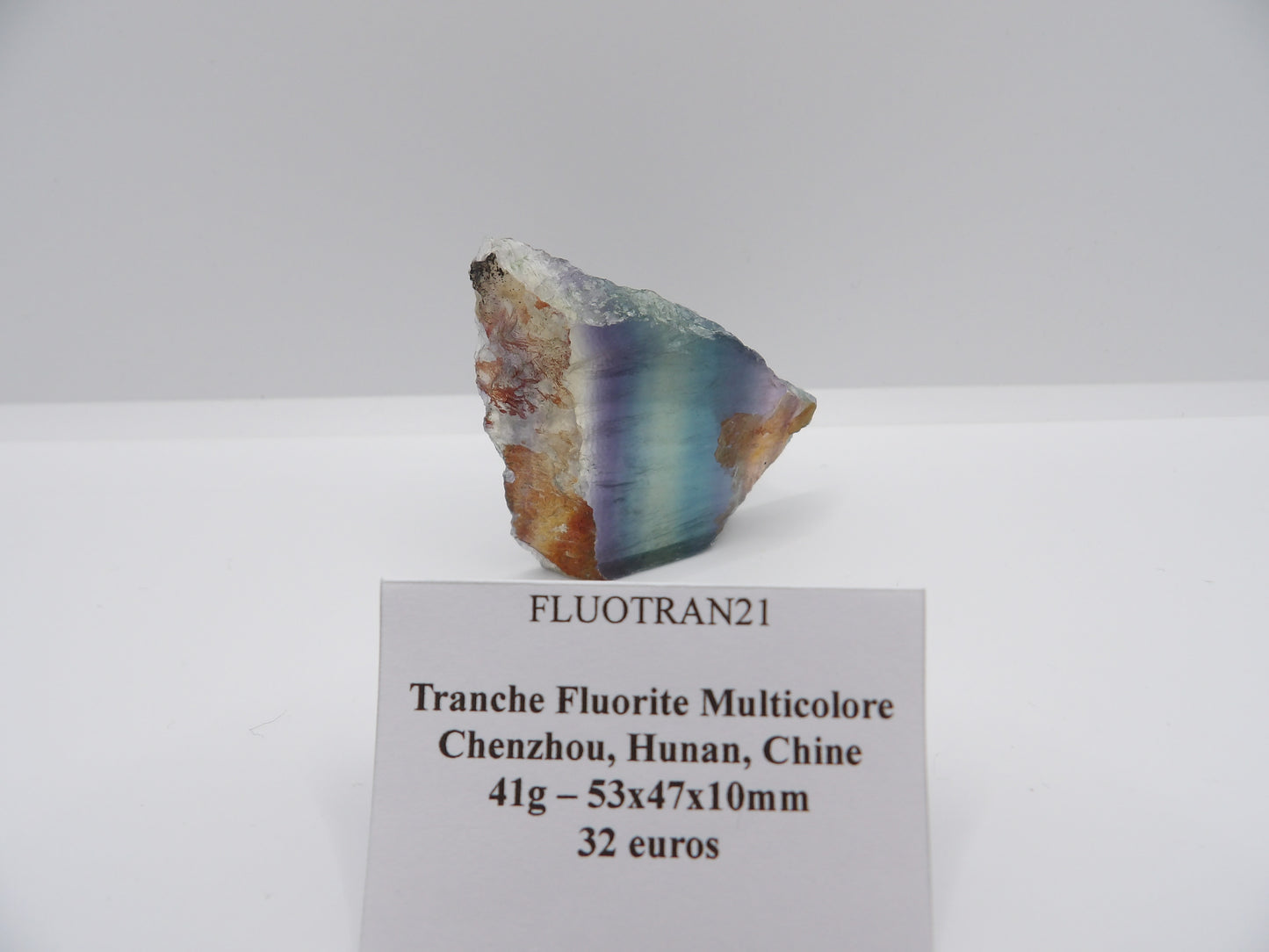 Fluorite en Tranche