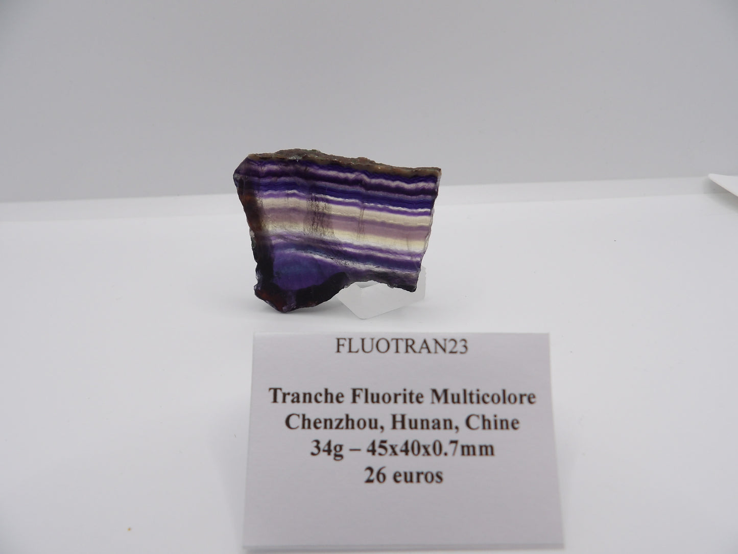 Fluorite en Tranche