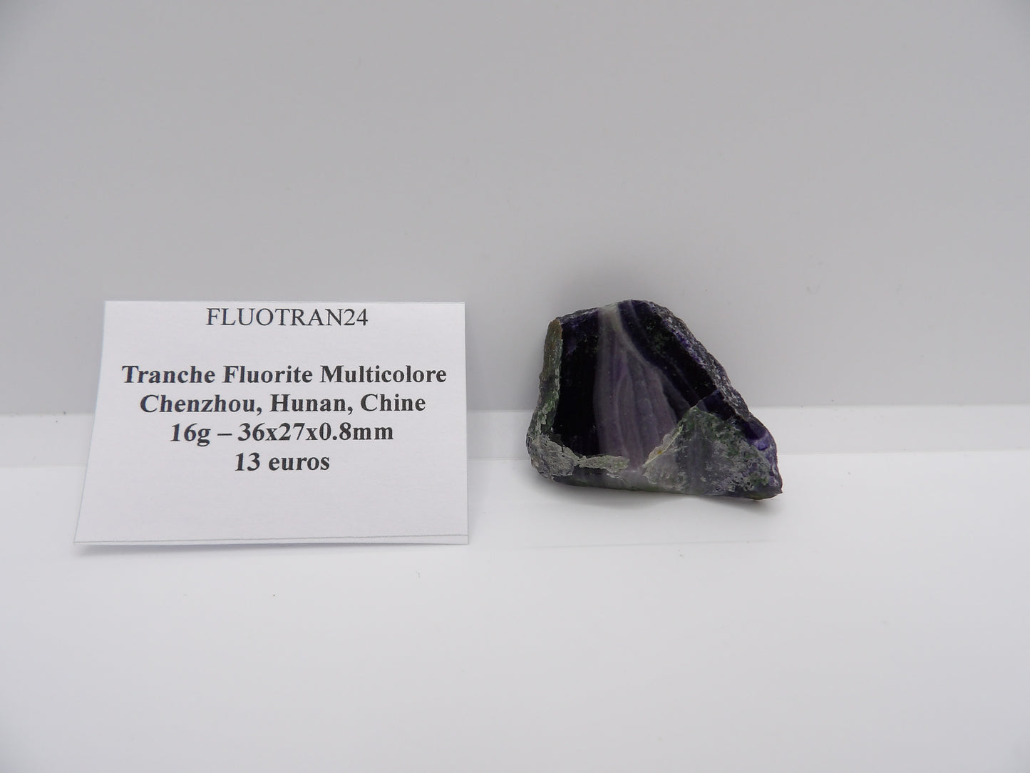 Fluorite en Tranche