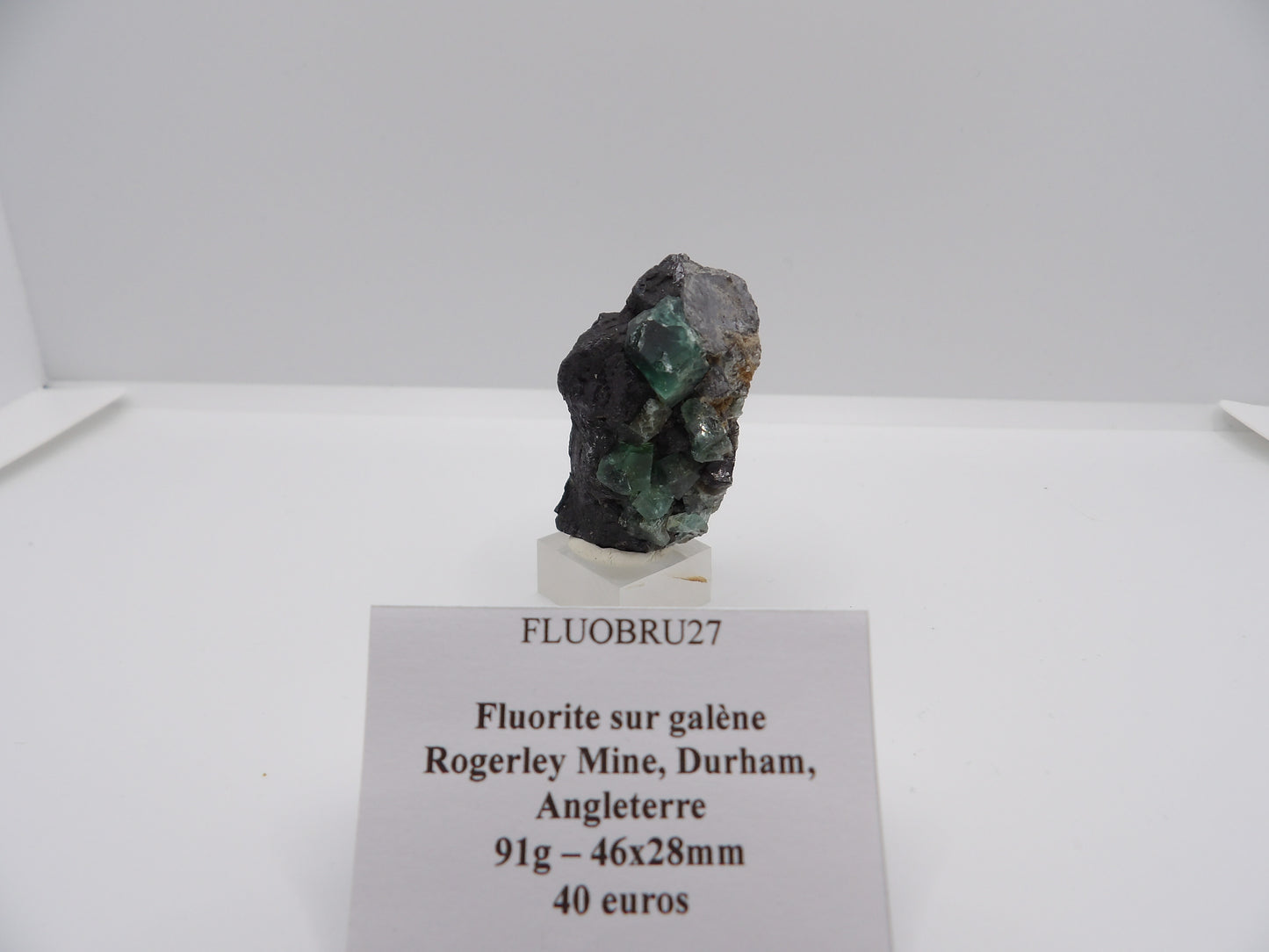 Fluorite sur Galène