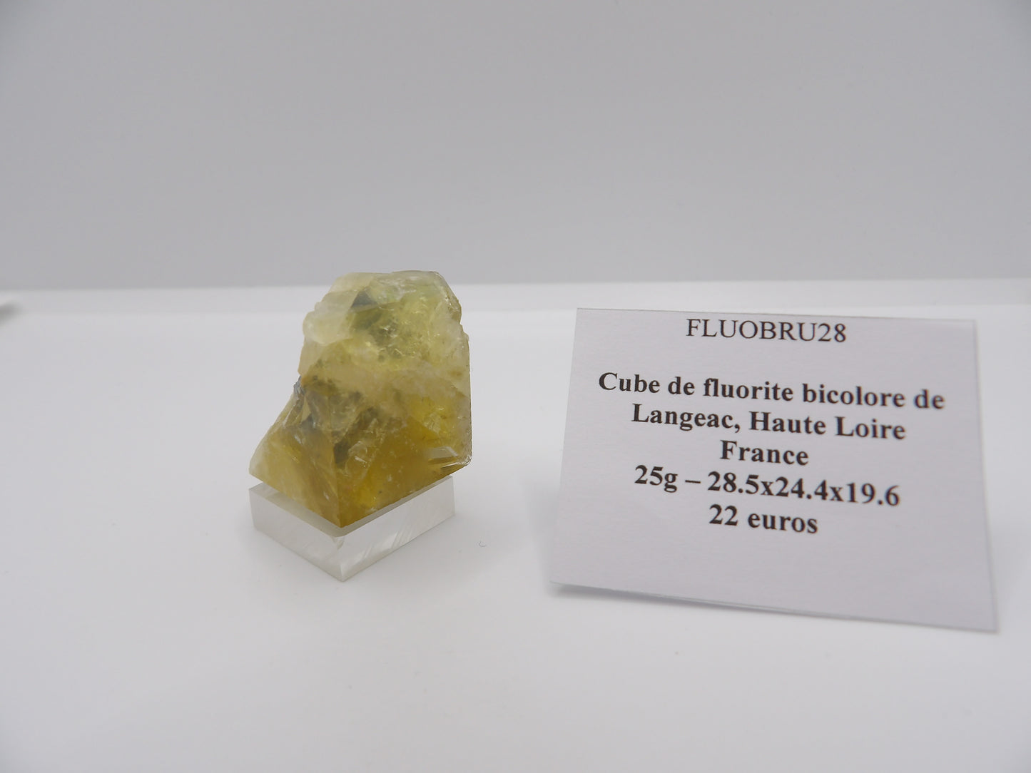 Fluorite Cube Bicolore