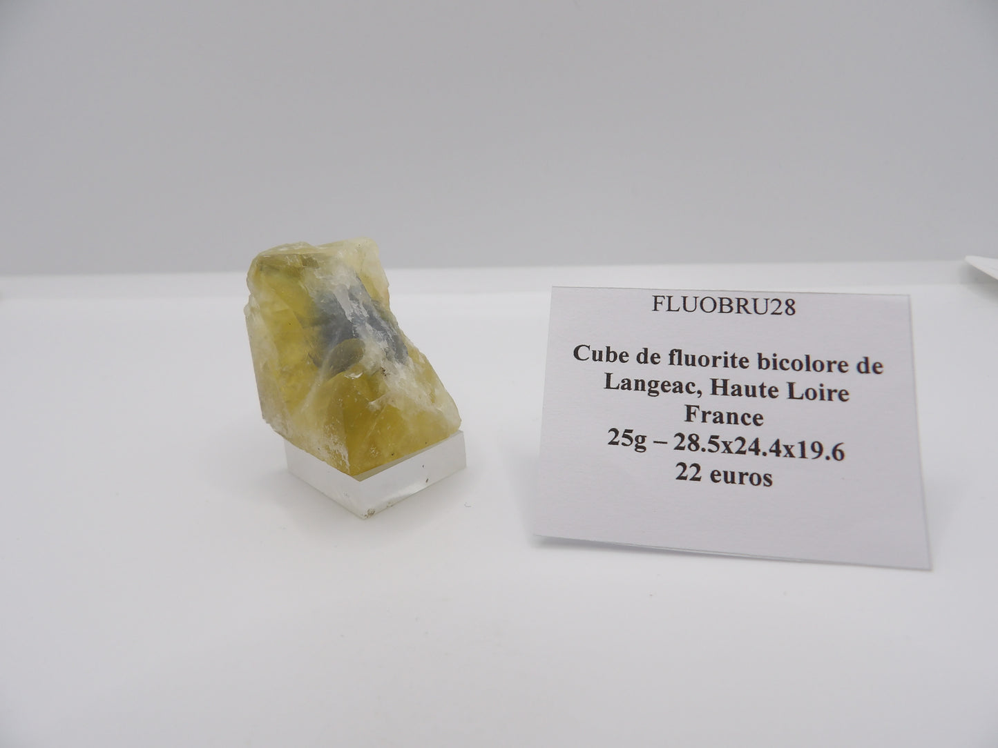 Fluorite Cube Bicolore