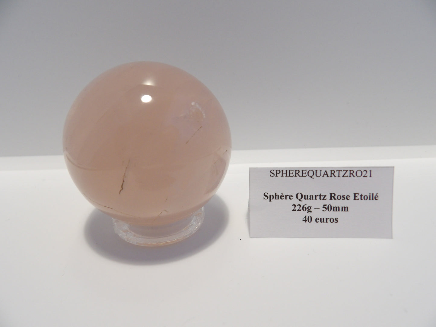 Sphère Quartz Rose Etoilé