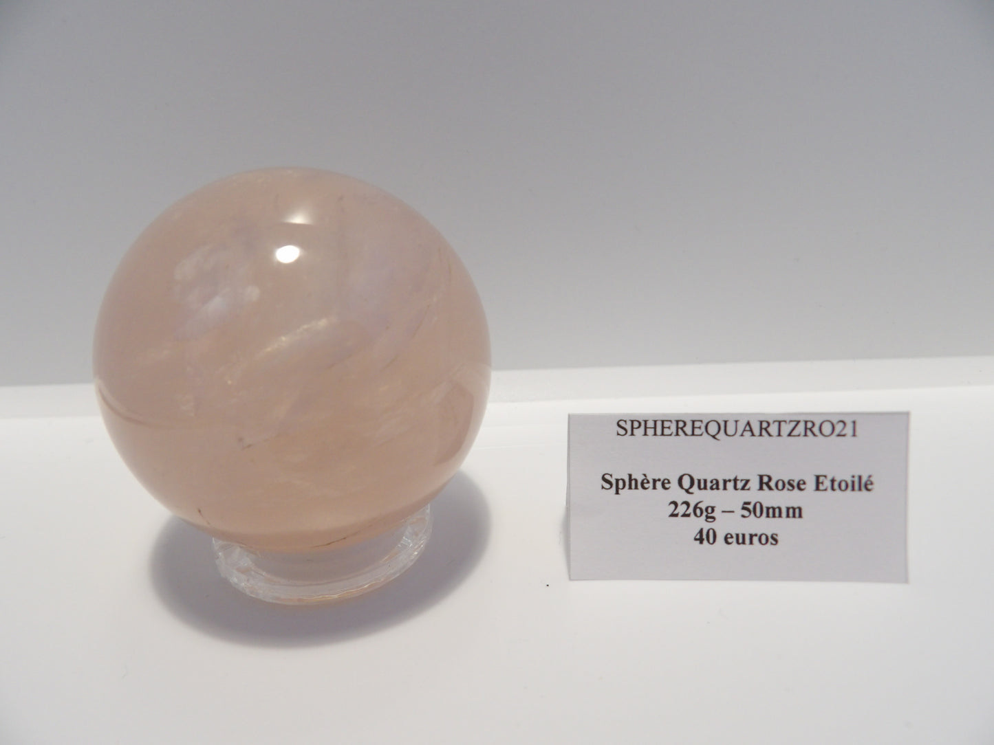 Sphère Quartz Rose Etoilé