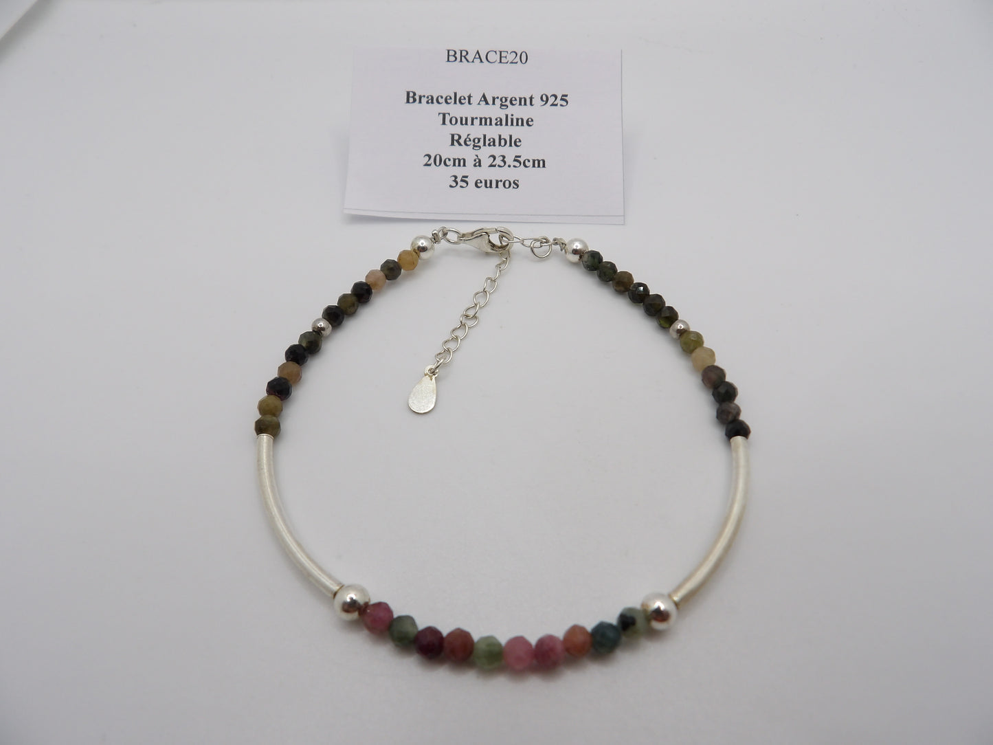 Bracelet Tourmaline Multicolore