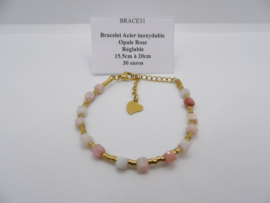 Bracelet Opale Rose