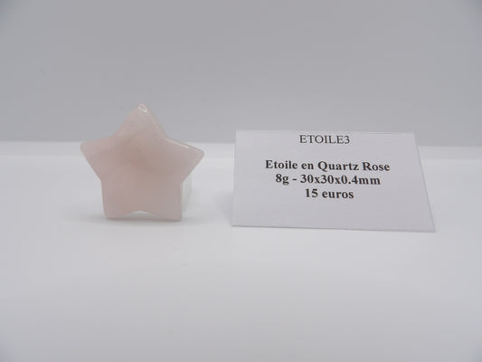 Etoile Quartz Rose