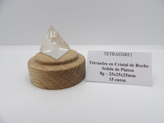 Tétraèdre en Cristal de Roche