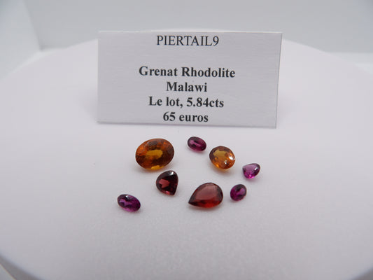 Grenat Rhodolite en lot