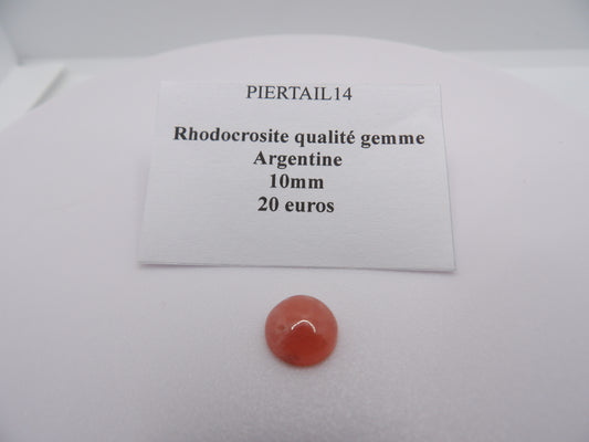 Rhodochrosite qualité Gemme