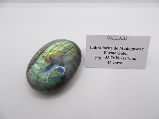 Galet de Labradorite