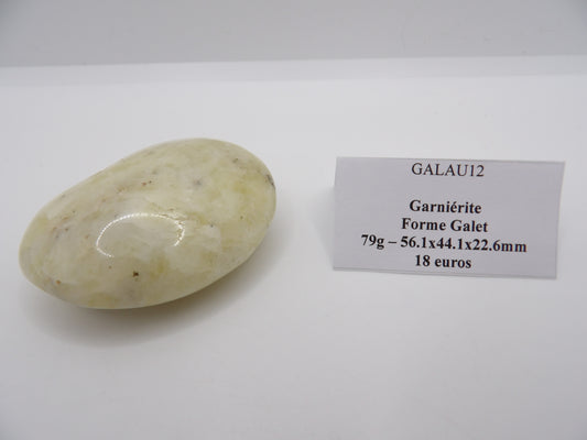 Galet Garniérite (Pierre de Lune Verte)