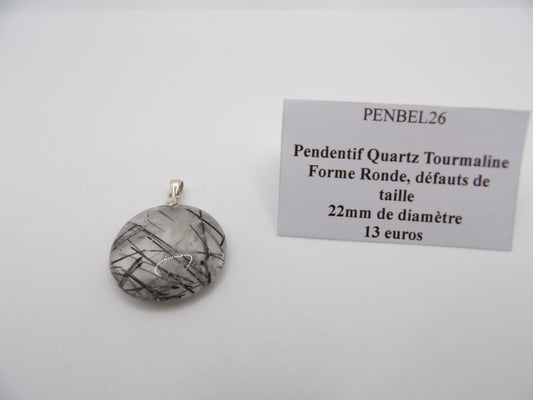 Pendentif Quartz Tourmaline