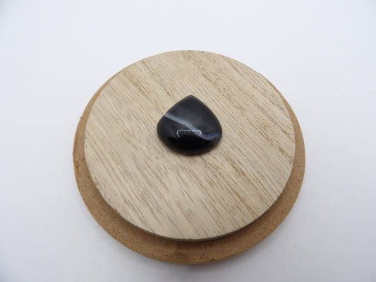 Cabochon Agate Noire