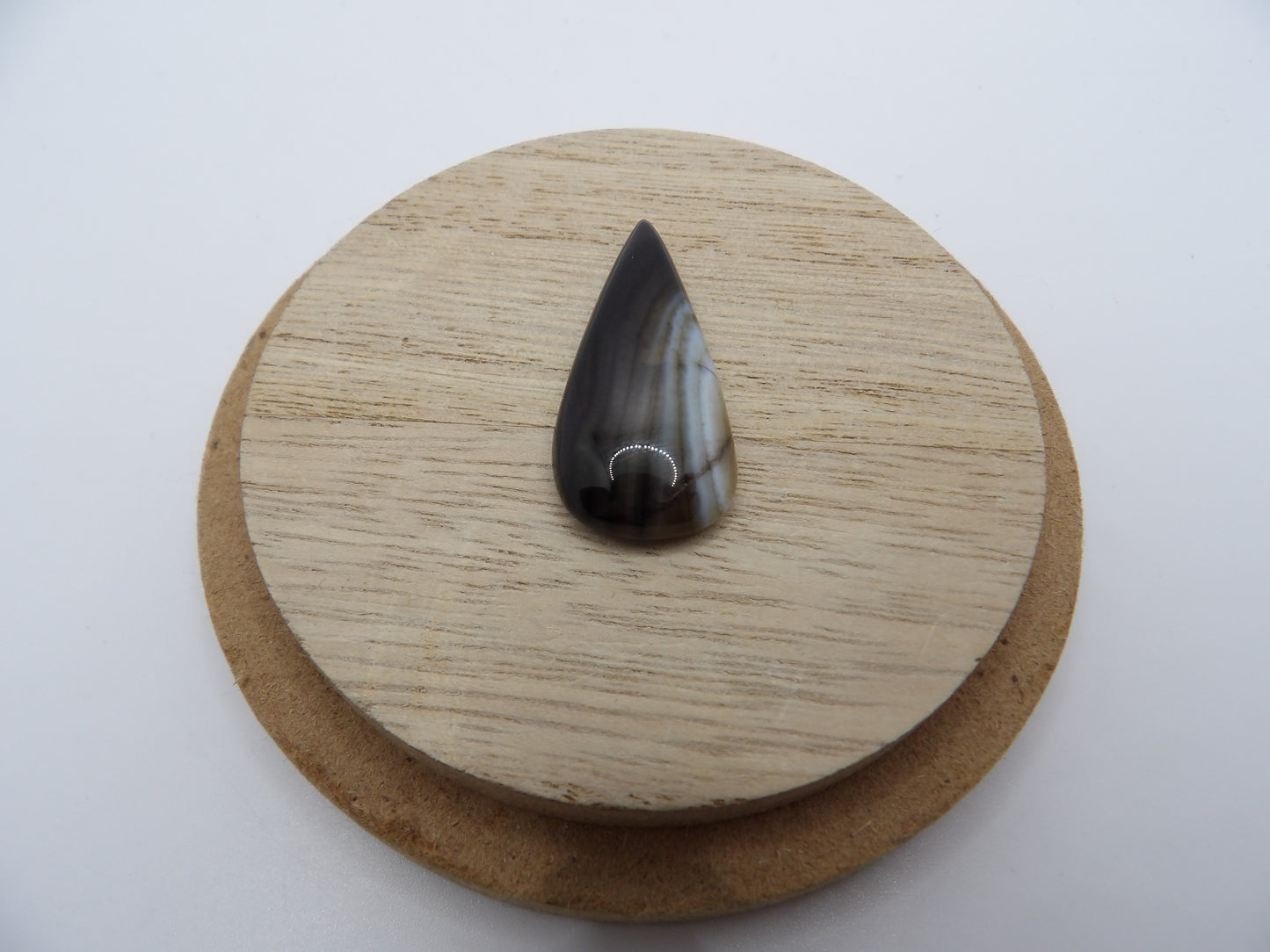 Cabochon Agate Noire