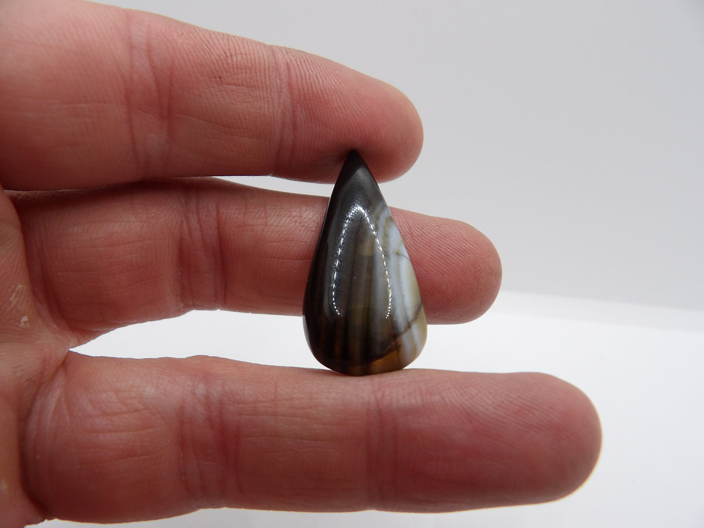 Cabochon Agate Noire